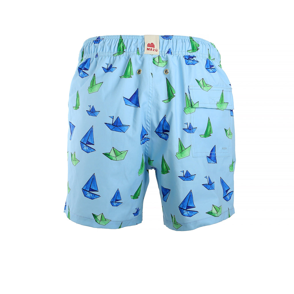 Mazu Resortwear Classic Swim Shorts | Ori | Origami Boat Design