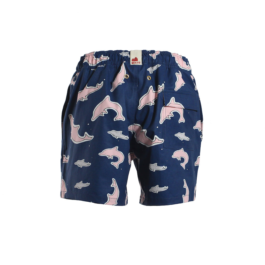 Mazu Resortwear Classic Swim Shorts | Tai O | Pink Dolphin Design