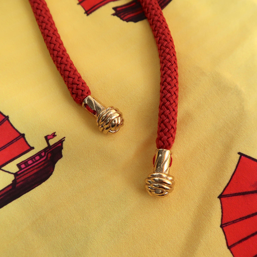  Handcrafted Monkey Fist Knot Aglets Inspired by Mazu (goddess of the sea).