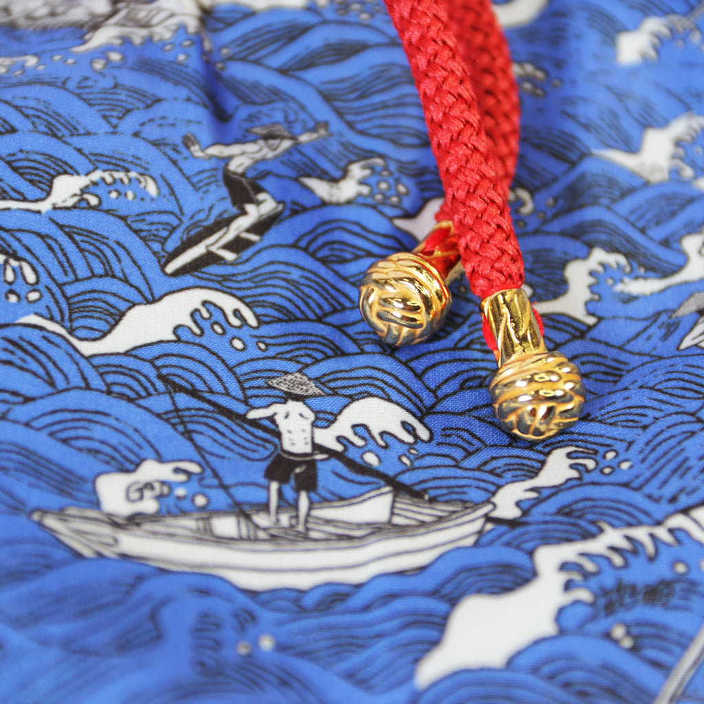 Handcrafted Gold Monkey Fist Knot Aglets Inspired by Mazu (goddess of the sea)