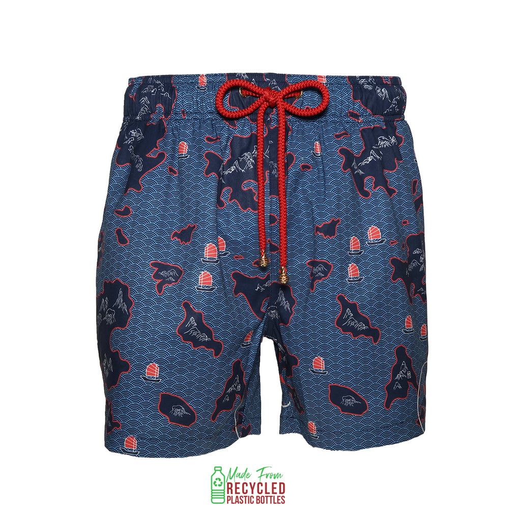 Distant Shores | Men's Swim Shorts & Trunks | Made From Recycled Plastic Bottles