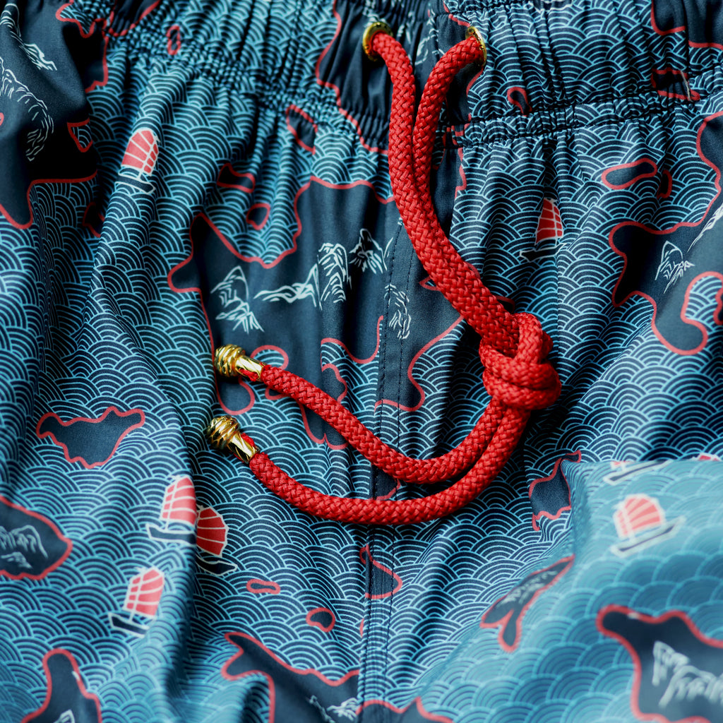 Distant Shores | Men's Swim Shorts & Trunks | Made From Recycled Plastic Bottles