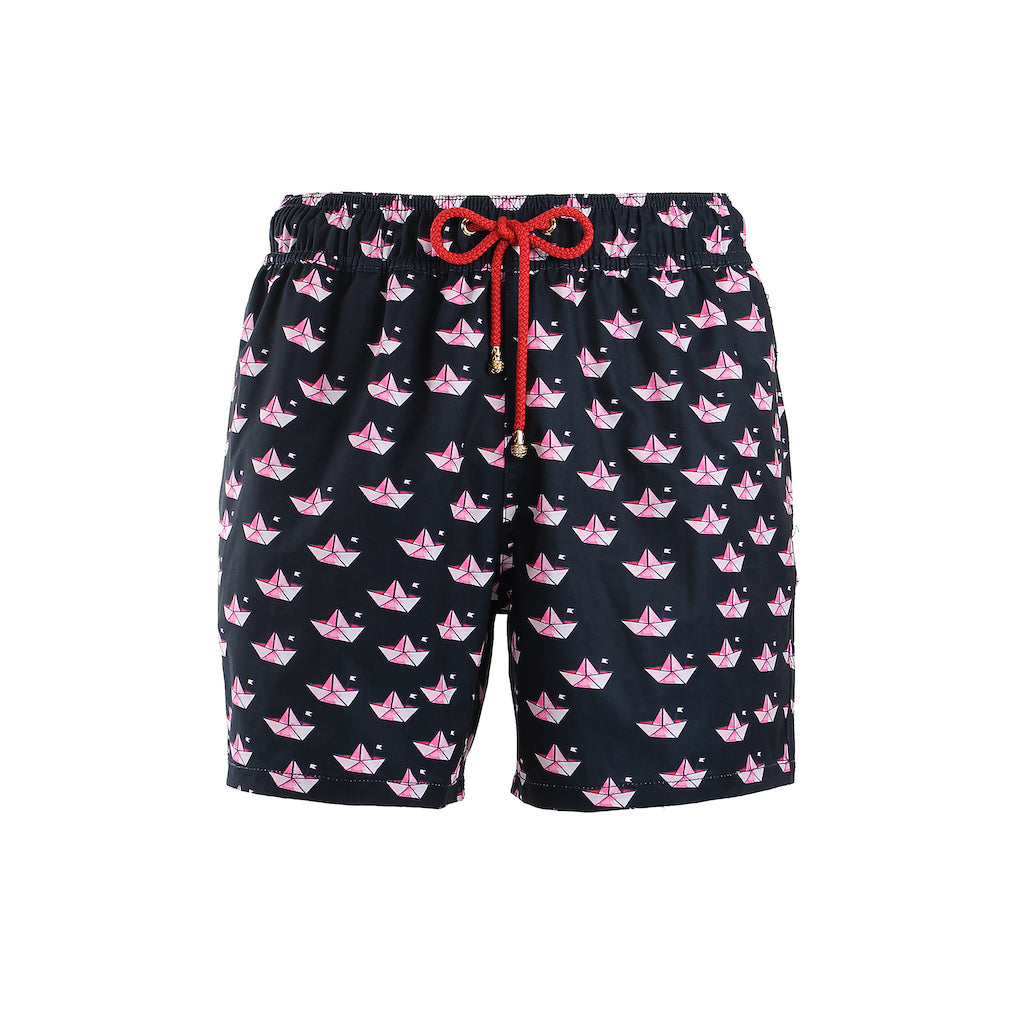 Mazu Resortwear Classic Swim Shorts | Kami | Origami Boat Design